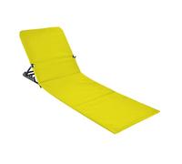 Lettino prendisole da spiaggia pieghevole con schienale, disponibile in diversi colori