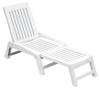 Lettino Prendisole in Resina Bauer Orfeo Bianco