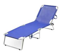 Lettino Prendisole Pieghevole Alluminio Textilene Spiaggia Mare Sdraio Recliner