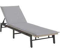 LETTINO PRENDISOLE VIDAXL Con Cuscini Beige In Polyrattan