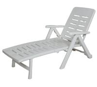 Lettino Prendisole Weiß Balcone Giardino Sedia a Sdraio Estate Rilassarsi Sitzen