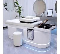 Lettino professionale per shampoo da salone tailandese, con sistema di circolazione dell'acqua a temperatura costante e nebulizzazione per la terapia della testa, design semplice con luce bi
