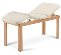 Lettino professionale per trattamenti e visita a 4 sezioni regolabile manualmente da 0° a 45° in legno di Faggio modello DENEB