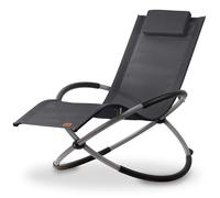 Lettino relax CampFeuer | Antracite | lettino da giardino pieghevole, sedia da giardino | Lettino a dondolo, sedia pieghevole, sedia a sdraio, lettino da esterno