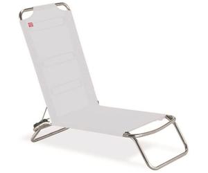 Lettino sdraio mare jolly fiam bianca alluminio