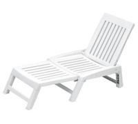 LETTINO SDRAIO PIEGHEVOLE DA GIARDINO IN RESINA POLYRATTAN ORFEO CM.177X61X30H