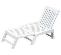 LETTINO SDRAIO PIEGHEVOLE DA GIARDINO IN RESINA POLYRATTAN ORFEO CM.177X61X30H