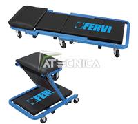 CARRELLO SGABELLO LETTINO SOTTO MACCHINA SOTTAUTO 2 IN 1 OFFICINA FERVI 0645/SS