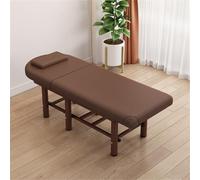 Lettino Spa Robusto, Tavolo da Massaggio Professionale Fisso in Legno con Poggiatesta - Ideale per Trattamenti, Visite, Fisioterapia, Tatuaggi, Trattamenti Viso e Ceretta(H)