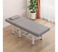 Lettino Spa Robusto, Tavolo da Massaggio Professionale Fisso in Legno con Poggiatesta - Ideale per Trattamenti, Visite, Fisioterapia, Tatuaggi, Trattamenti Viso e Ceretta(B)