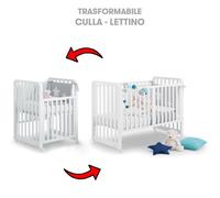 Lettino Trasformabile Azzurra Design Glam Uno X 9 Avana