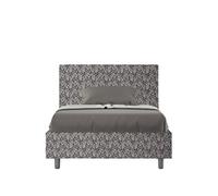 Letto 1 Piazza e Mezzo 120x190 cm con Rete e Contenitore Adele Era 09 Blu