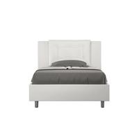 Letto 1 Piazza e Mezzo 120x190 cm Senza Rete Annalisa Bianco