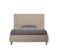 Letto 1 Piazza e Mezzo 120x200 cm con Rete e Contenitore Agueda Tortora