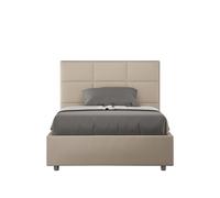 Letto 1 Piazza e Mezzo 120x200 cm con Rete Mika Tortora