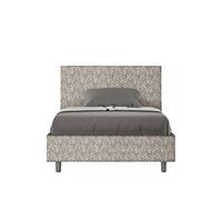 Letto 1 Piazza e Mezzo 120x200 cm Senza Rete Adele Era 02 Grigio