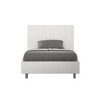 Letto 1 Piazza e Mezzo 120x210 cm Senza Rete Sunny Bianco