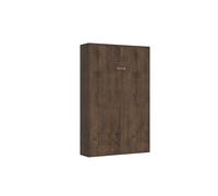 Letto 1 Piazza e Mezzo a Scomparsa Salvaspazio Kentaro H210 cm Marrone