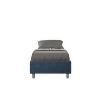Letto 1 Piazza e Mezzo Sommier 120x190 cm con Rete Azelia Blu