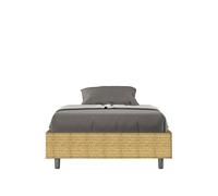 Letto 1 Piazza e Mezzo Sommier 120x210 cm con Rete Azelia Aragona 3 Giallo