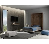 ITAMOBY - Letto 140 Kentaro Verticale A Scomparsa Noce