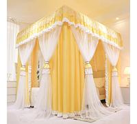 Letto a baldacchino da principessa, zanzariera a 4 posti angolari, per ragazze, perfetta per letti singoli, matrimoniali, matrimoniali, king size, ideale per la camera dei bambini e la camera da letto