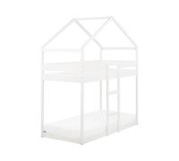 Letto a castello in legno bianco 90 x 200 cm Labatut