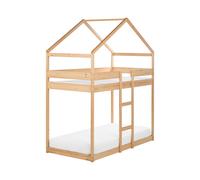 Letto a castello in legno chiaro 90 x 200 cm Labatut