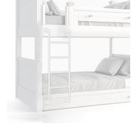 Letto a castello in metallo - Scala di ingresso e uscita a parete con altezza della scala soppalco da 39"/49"/51"/55"/59"/65"(165cm/65in)