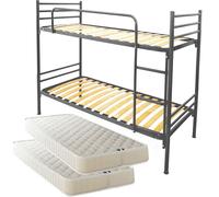 Letto a Castello per Bambini e Adulti 200x80 h150 cm scomp 2 letti vari colori