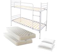 Letto a Castello per Bambini e Adulti 200x80 h150 cm scomp 2 letti vari colori