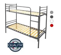 Letto a Castello per Bambini e Adulti 200x80 h150 cm scomp 2 letti vari colori