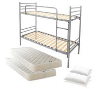 Letto a Castello per Bambini e Adulti 200x80 h150 cm scomp 2 letti vari colori