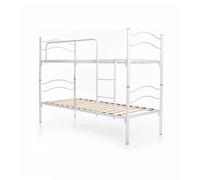 LETTO A CASTELLO SINGOLO SCOMPONIBILE SOMNUS IN METALLO BIANCO 203X145,5X83 CM