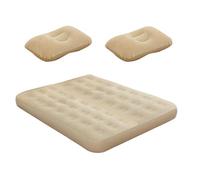 Letto a doppia aria con pompa integrata, materasso gonfiabile automatico | Gonfiare la pompa integrata gemella ospite | Cuscinetto pieghevole portatile soffiaggio automatico per escursioni