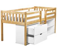 Letto a mezza altezza SUSVILLE Legno Marrone chiaro 90 x 200 cm