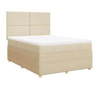 Letto a molle con materasso 140 x 190 cm - Comodo letto in tessuto per camera da letto, durevole e antipolvere, ideale per camere degli ospiti e piccoli spazi