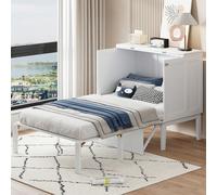Letto a scomparsa 90x200 cm, letto a scomparsa con rete a doghe, letto pieghevole a muro, letto a scomparsa verticale con rete a doghe, letto per ragazzi, grigio Informazioni sul prodottoCodice artico