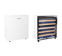 Letto a scomparsa estraibile salvaspazio con materasso 80x180 Bianco [EEK: Non applicabile]