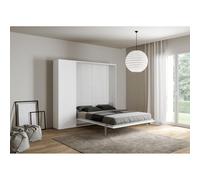 Letto a scomparsa matrimoniale 160 cm con colonna Bianco KENTARO [EEK: Non applicabile]