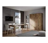 Letto a scomparsa verticale 140 cm stile francese Noce KENTARO [EEK: Non applicabile]