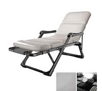 Letto a sdraio pieghevole da giardino, pad lancia simulato solare da sole reclinabile per ufficio, outdoor portatile regolabile 180 gradi, massaggio per i piedi a mano (colore: e) (c) (c) Aqiong