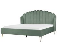 Letto AMBILLOU Velluto Verde 180 x 200 cm