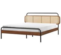 Letto BOUSSICOURT Rattan Marrone scuro 160 x 200 cm