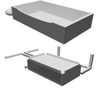 Letto Casa Arredamento Accessorio per Playmobil Casa Bambole Stampato 3D