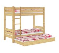 Letto castello PER ADULTI 90x200 materassi e cassettone 3°letto 60.16-09T100MS7M