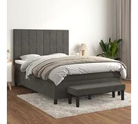 Letto con Contenitore e Materasso Blu Scuro 180 x 200 cm Storage Bed Frame with Luxury Velvet Mattress, Modern Upholstered Platform Bed with Hydraulic Storage, No Box Spring Needed, Dark Blue