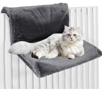 Letto da appendere per gatti, letto per termosifoni per gatti, comodo letto per gatti, in peluche per riscaldatori, amaca per gatti per riscaldamenti, telaio in metallo stabile e pieghevole, colore