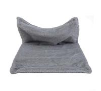 Letto da appendere per piccoli animali compatibile con termosifoni utilizzando una struttura in metallo stabile e uno strato morbido di villi per il massimo comfort (grigio)