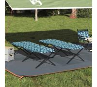 Letto da campeggio pieghevole 2 pz Foresta 210 x 80 x 46 cm